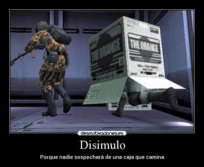 Disimulo - Porque nadie sospechará de una caja que camina