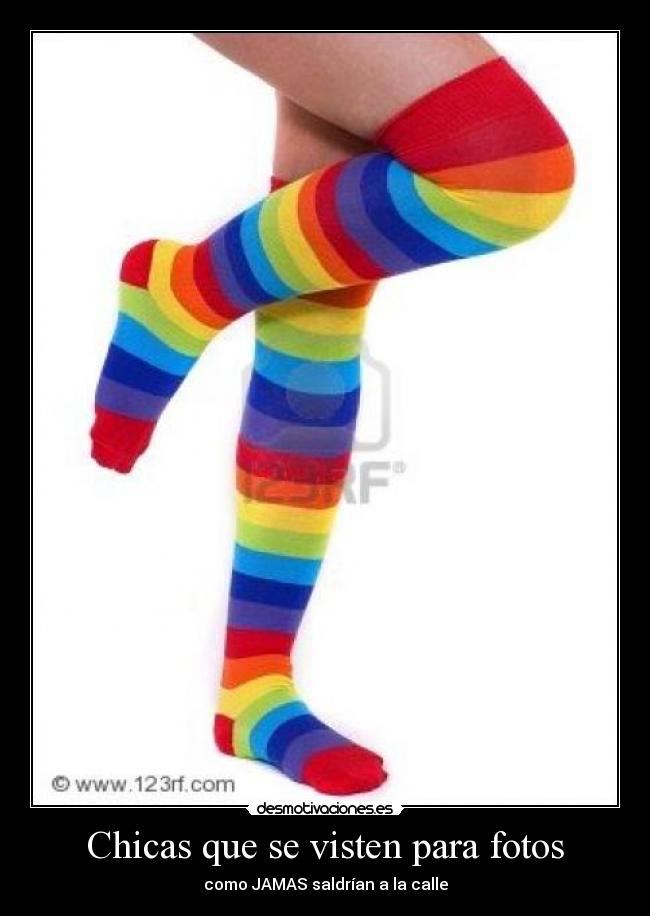 Chicas que se visten para fotos - como JAMAS saldrían a la calle