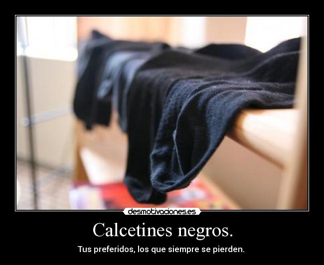 Calcetines negros. - 