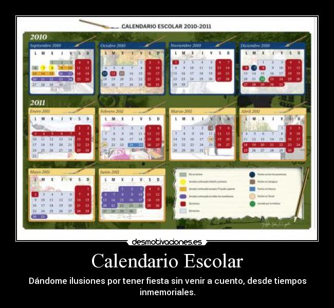 Calendario Escolar -