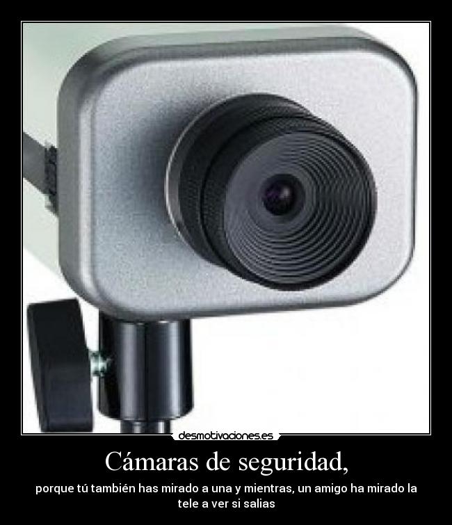 Cámaras de seguridad, -
