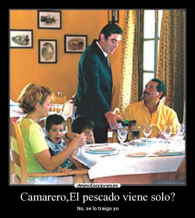 carteles camarero desmotivaciones
