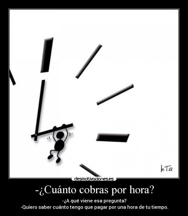 carteles una hora tiempo desmotivaciones