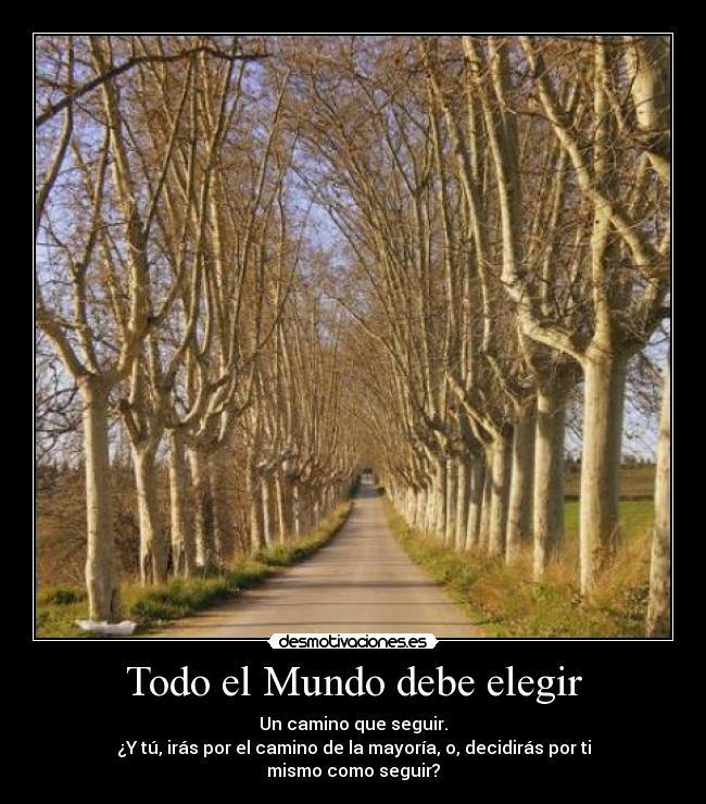 Todo el Mundo debe elegir -