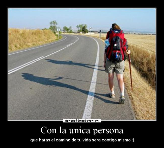 Con la unica persona -