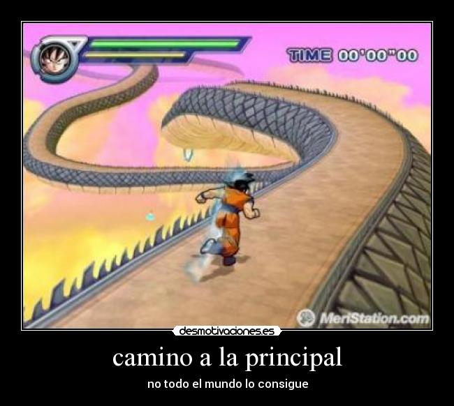 camino a la principal -