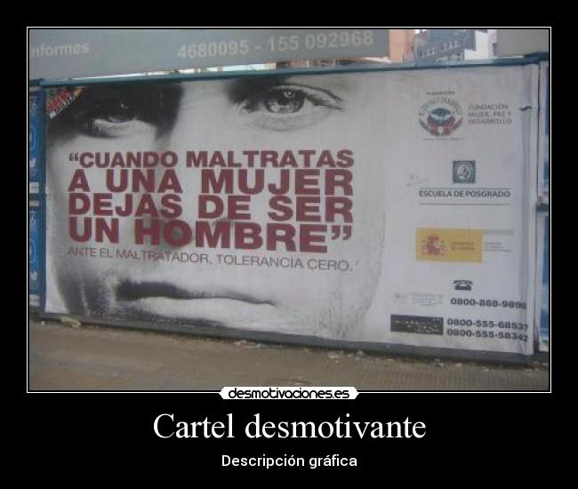 Cartel desmotivante - Descripción gráfica