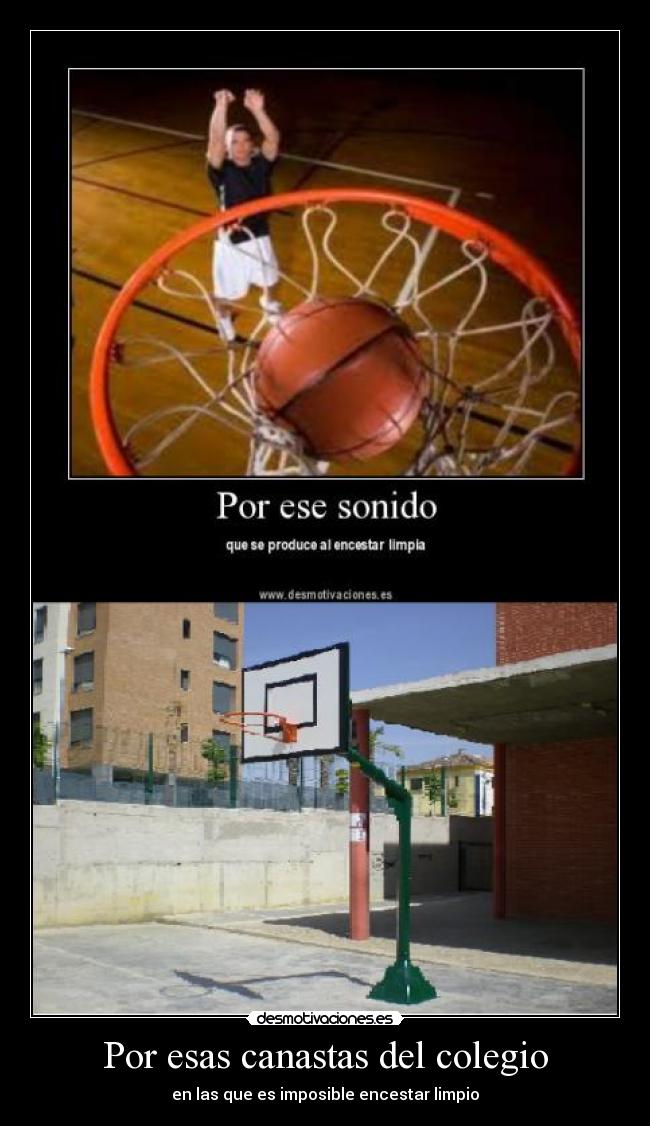 carteles canastas colegio encestar limpio desmotivaciones