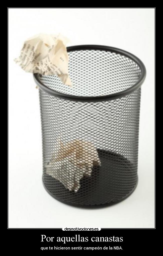 Por aquellas canastas -