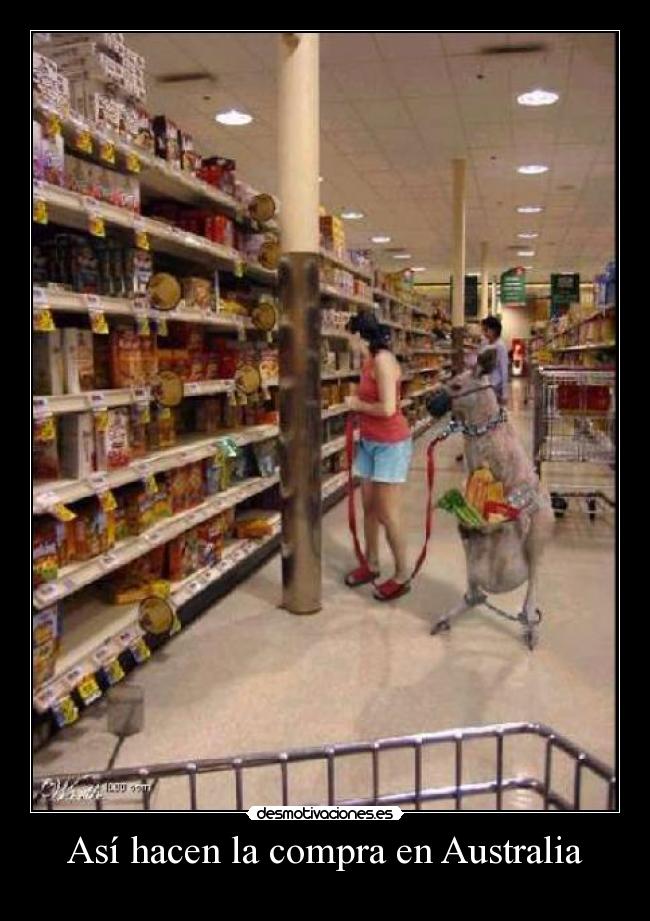 Así hacen la compra en Australia -