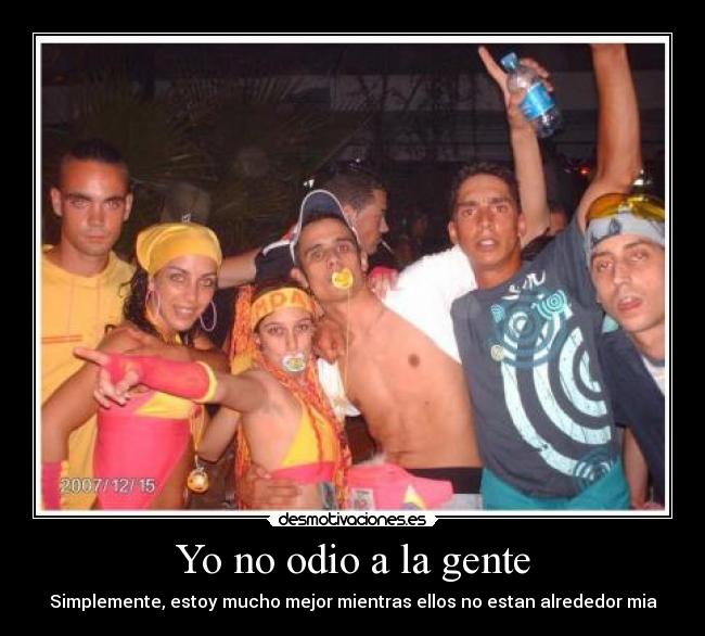 Yo no odio a la gente - 