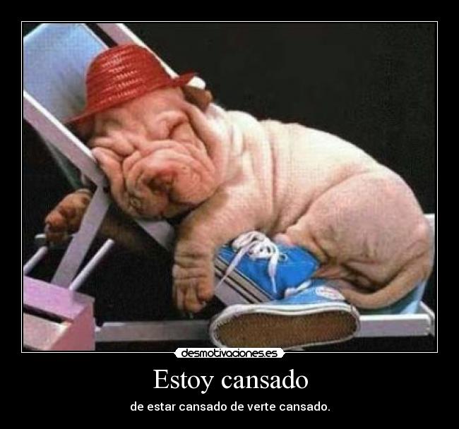 Estoy cansado -