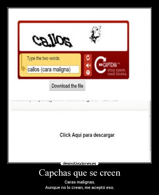 Capchas que se creen -