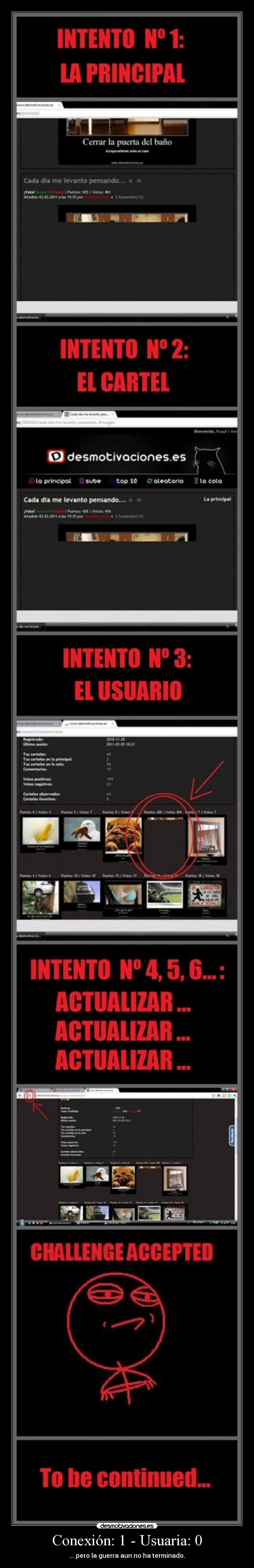 carteles conexion usuaria pero guerra aun terminado desmotivaciones