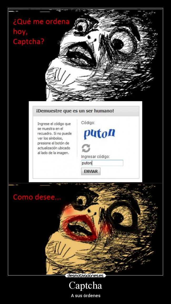 Captcha - A sus órdenes