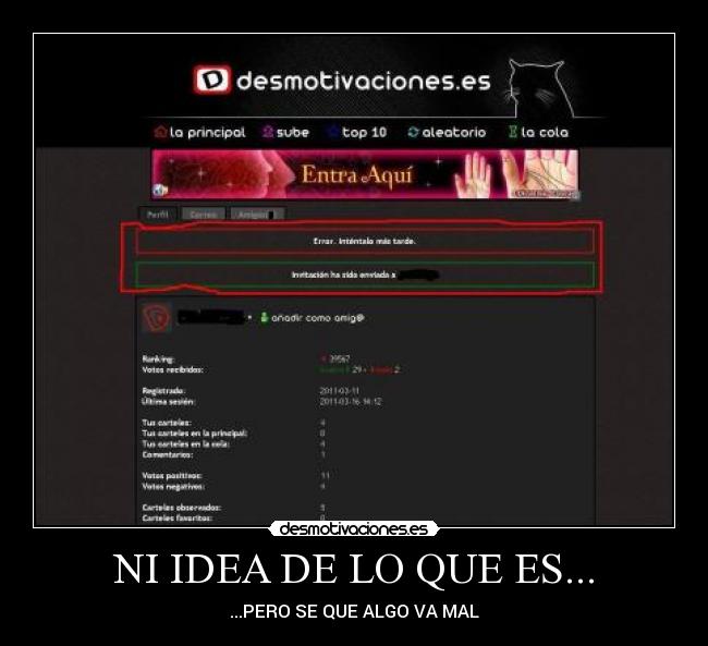 NI IDEA DE LO QUE ES... -