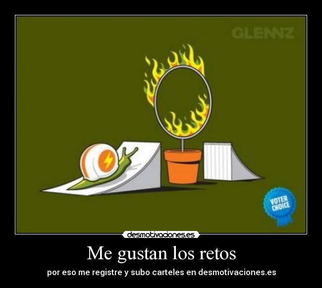 carteles retos desmotivaciones