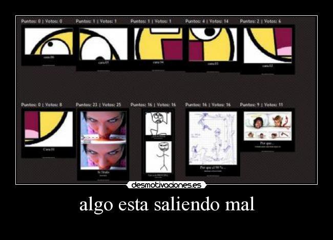 algo esta saliendo mal -