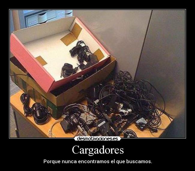 Cargadores - Porque nunca encontramos el que buscamos.