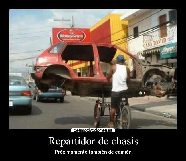 Repartidor de chasis - Próximamente también de camión