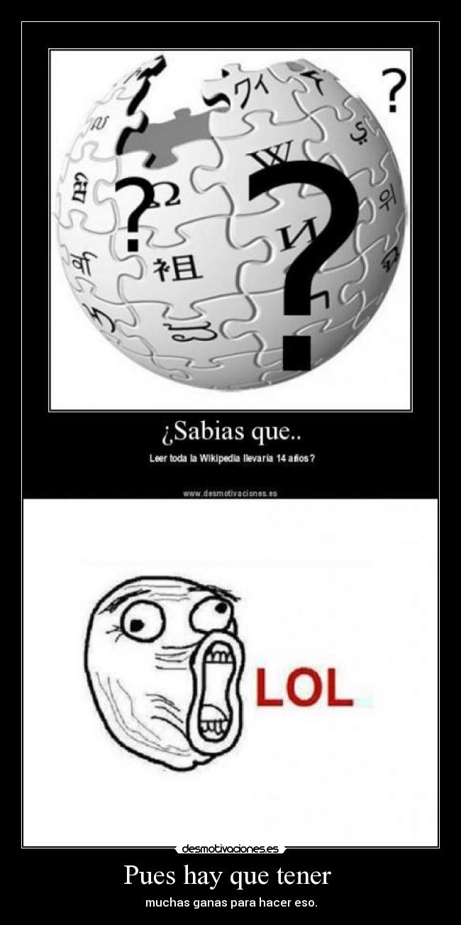 Pues hay que tener  - 