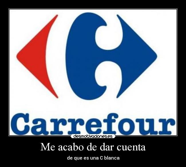 Me acabo de dar cuenta - 