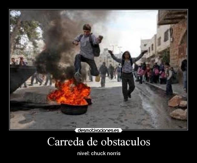 carteles obstaculos carrera obstaculos desmotivaciones