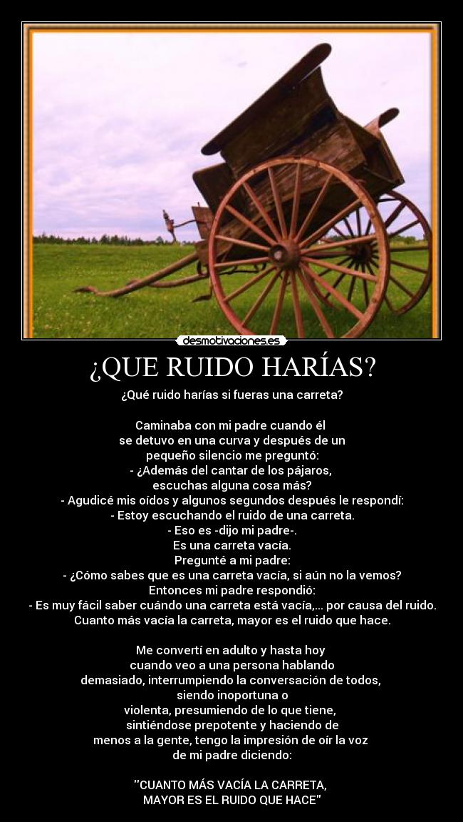 ¿QUE RUIDO HARÍAS? -
