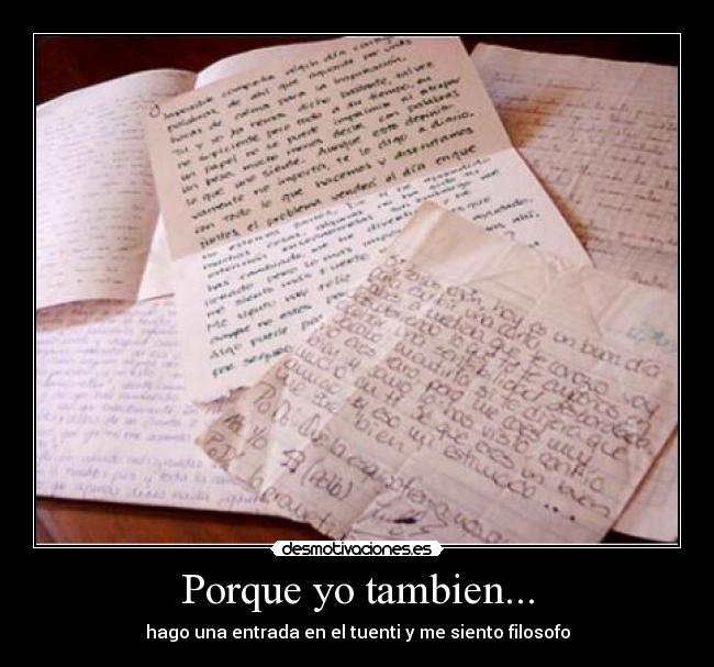 Porque yo tambien... - 
