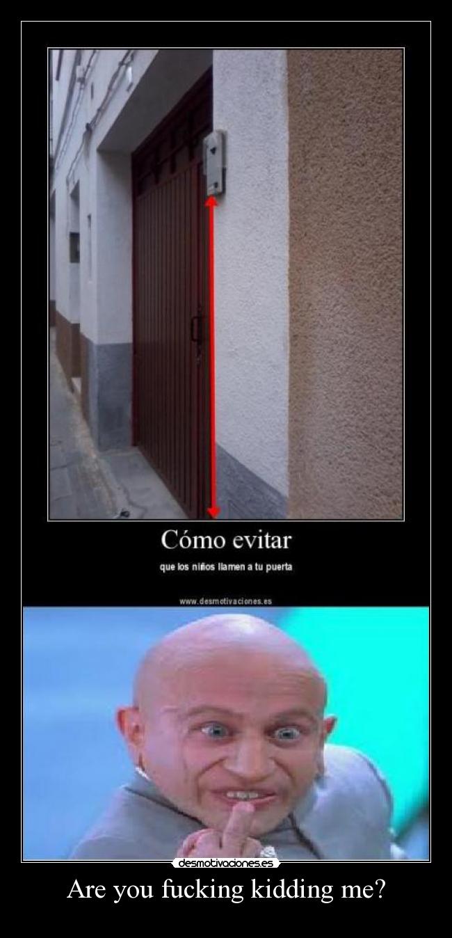 Are you fucking kidding me? -