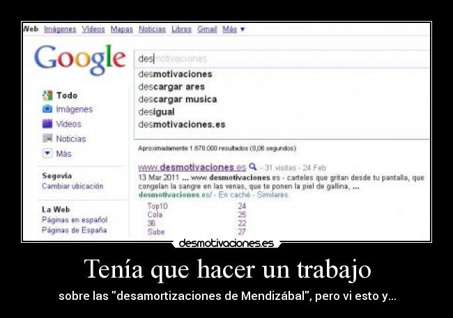 Tenía que hacer un trabajo -