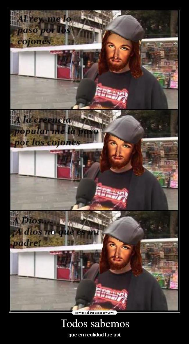 carteles jesucristo sus cojones desmotivaciones