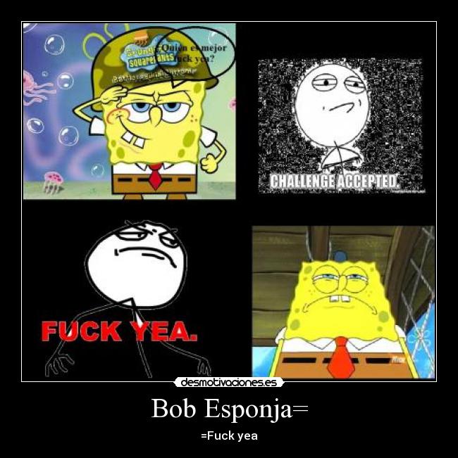 carteles bob esponja desmotivaciones