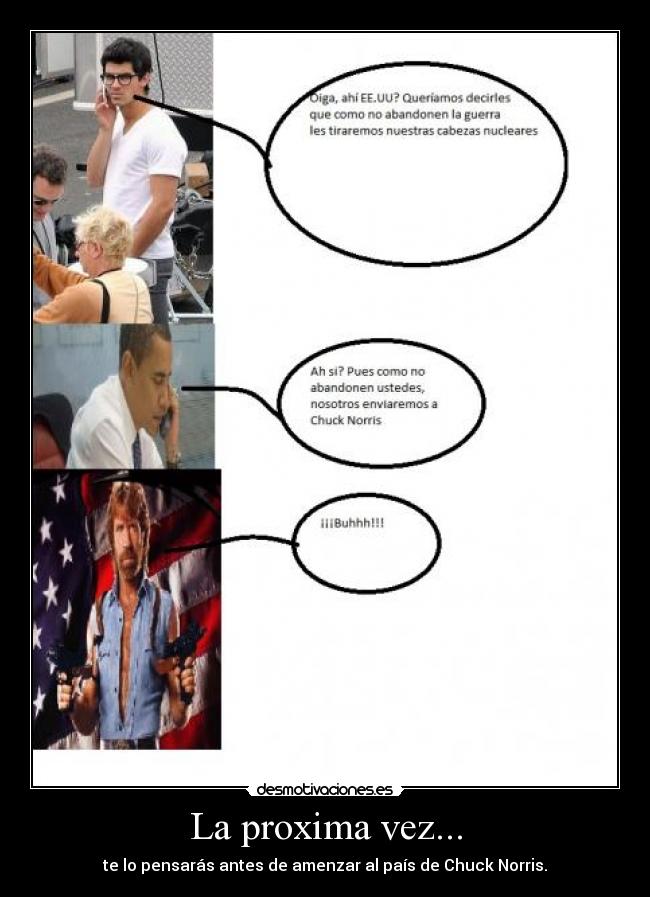 carteles chuck norris desmotivaciones