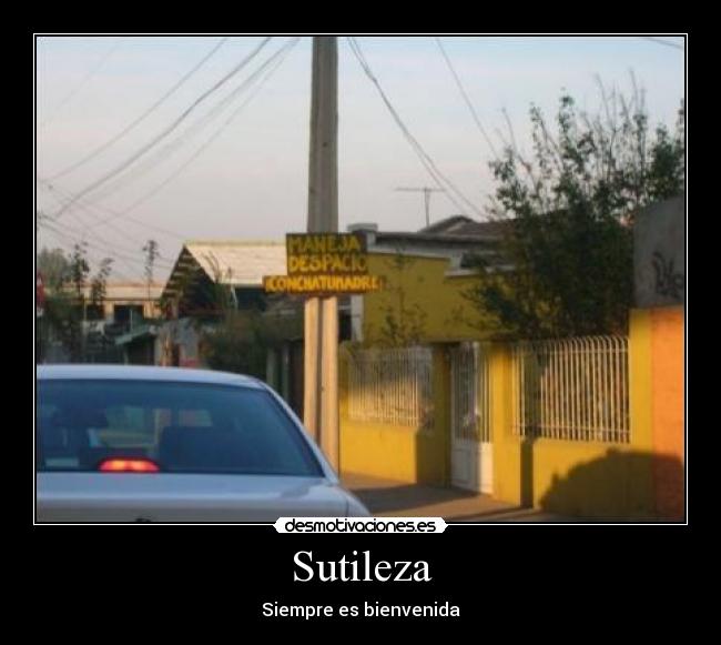 Sutileza - Siempre es bienvenida