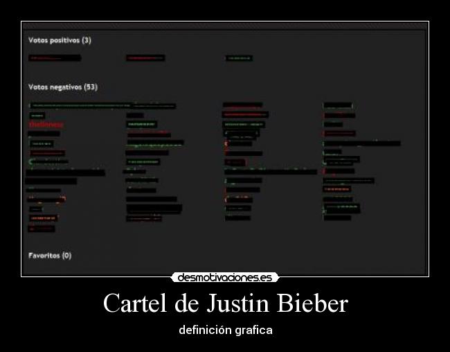 Cartel de Justin Bieber - definición grafica