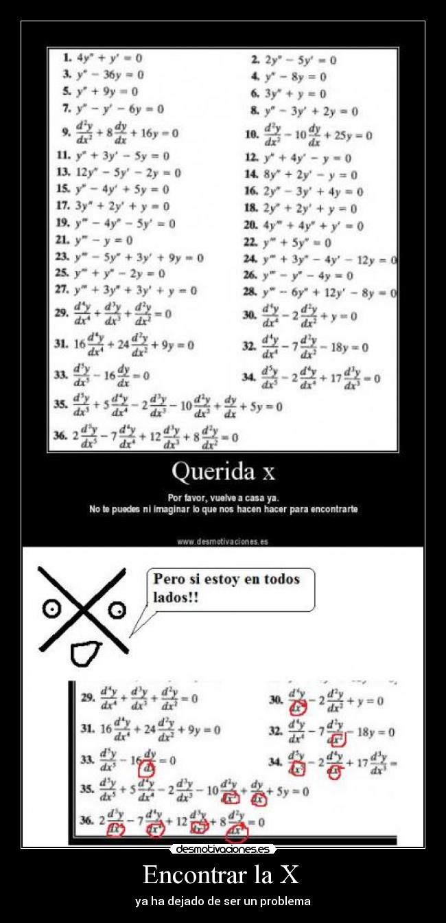 carteles ecuacion desmotivaciones