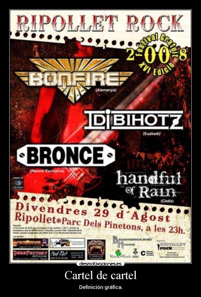 Cartel de cartel - Definición gráfica.