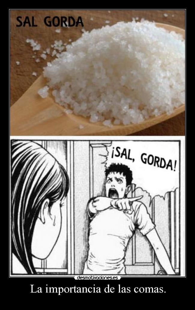 La importancia de las comas. - 