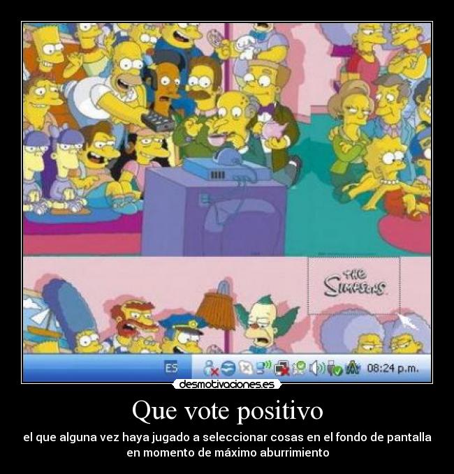 carteles fondo pantalla escritorio los simpsons positivo desmotivaciones