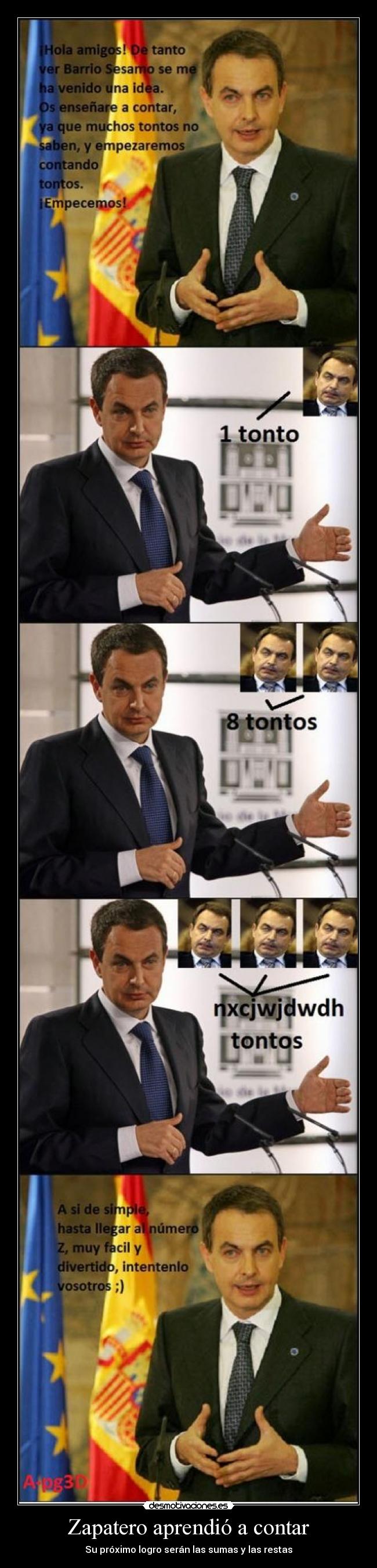 carteles zapatero desmotivaciones