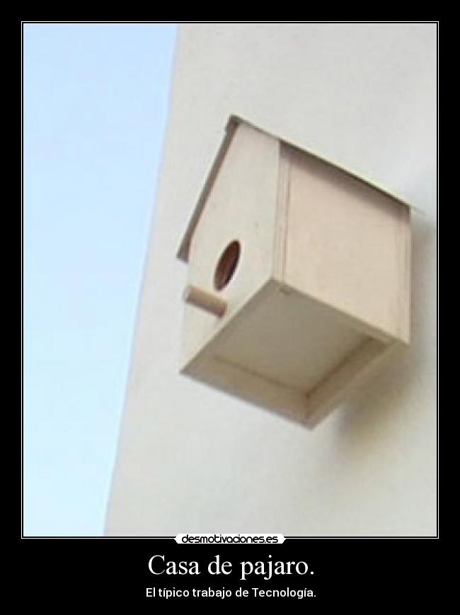 Casa de pajaro. - 