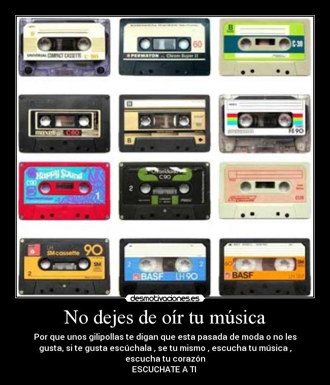 No dejes de oír tu música - 