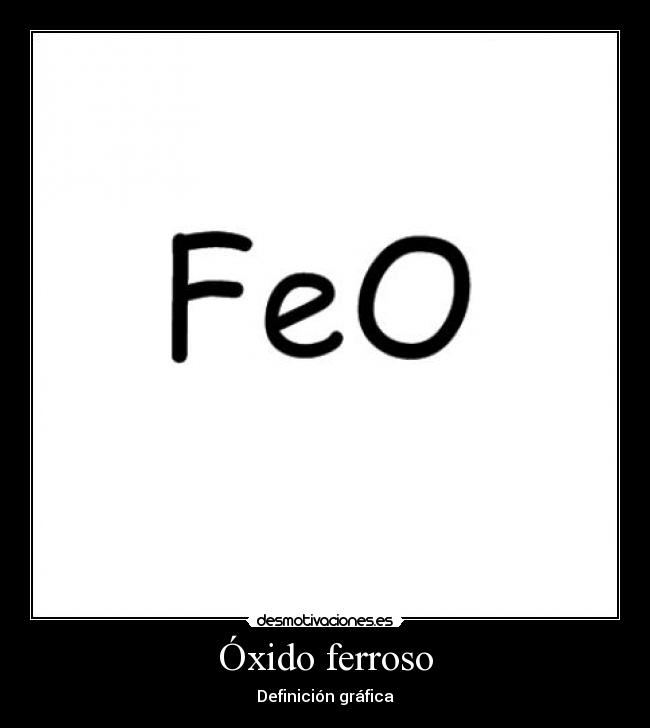 carteles oxido ferrosotabla periodica desmotivaciones