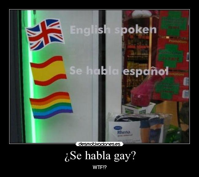 ¿Se habla gay? - WTF!?