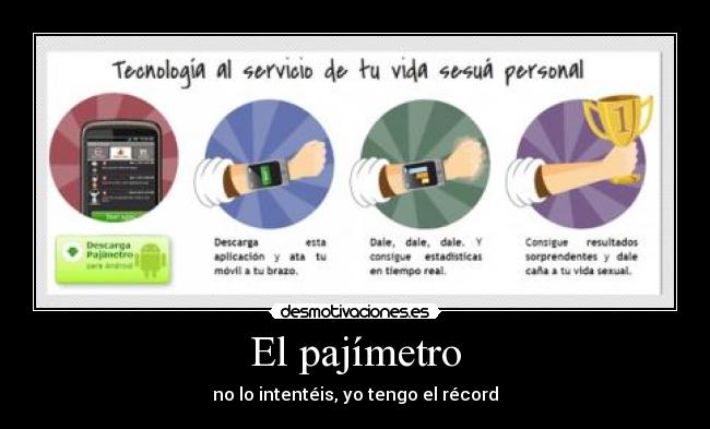El pajímetro - no lo intentéis, yo tengo el récord