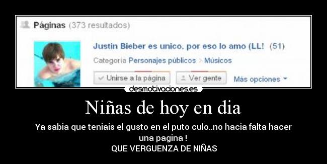 Niñas de hoy en dia -