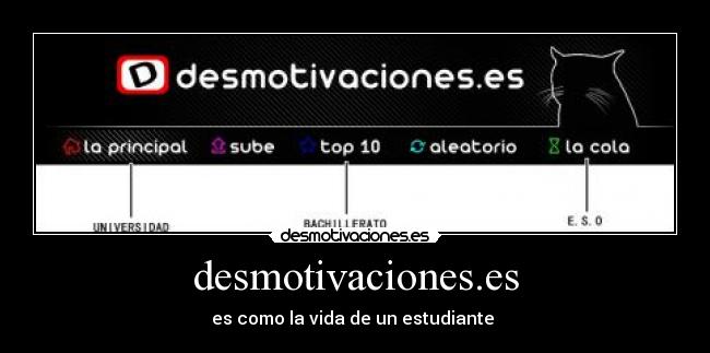 desmotivaciones.es - es como la vida de un estudiante 