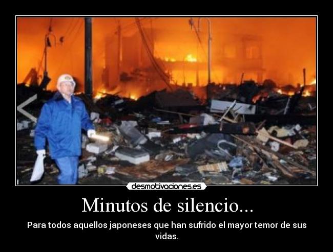Minutos de silencio... -