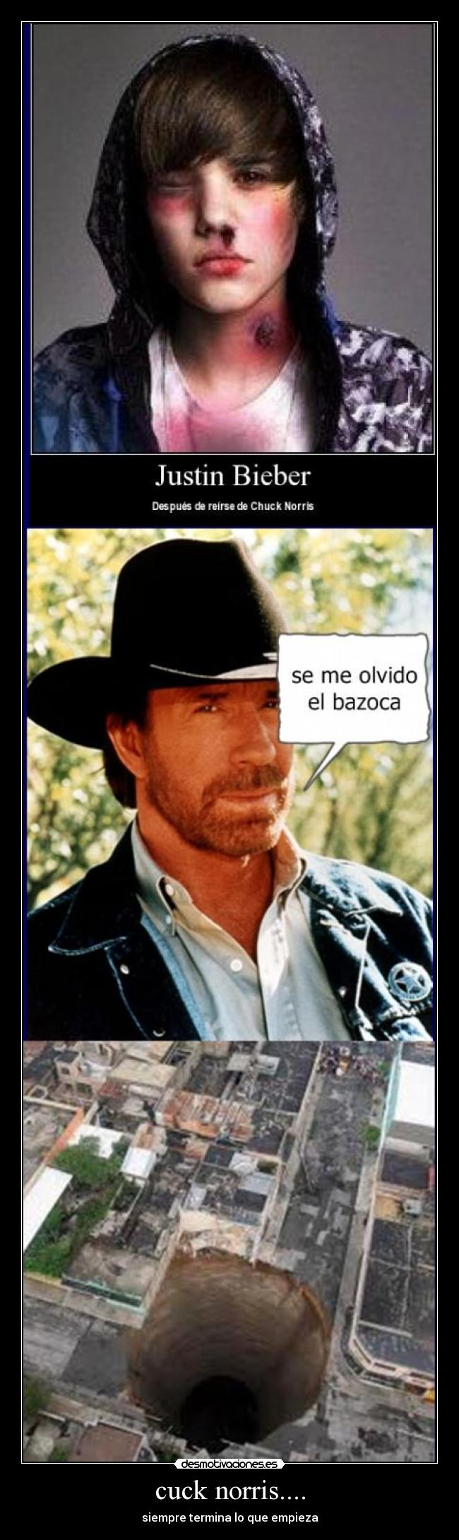 cuck norris.... - siempre termina lo que empieza